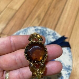 Gold Finish Gemstone Bracelet - Women's Occasion Jewelry